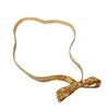 gift wrap metallic gold stretch loop with pre-tied bow