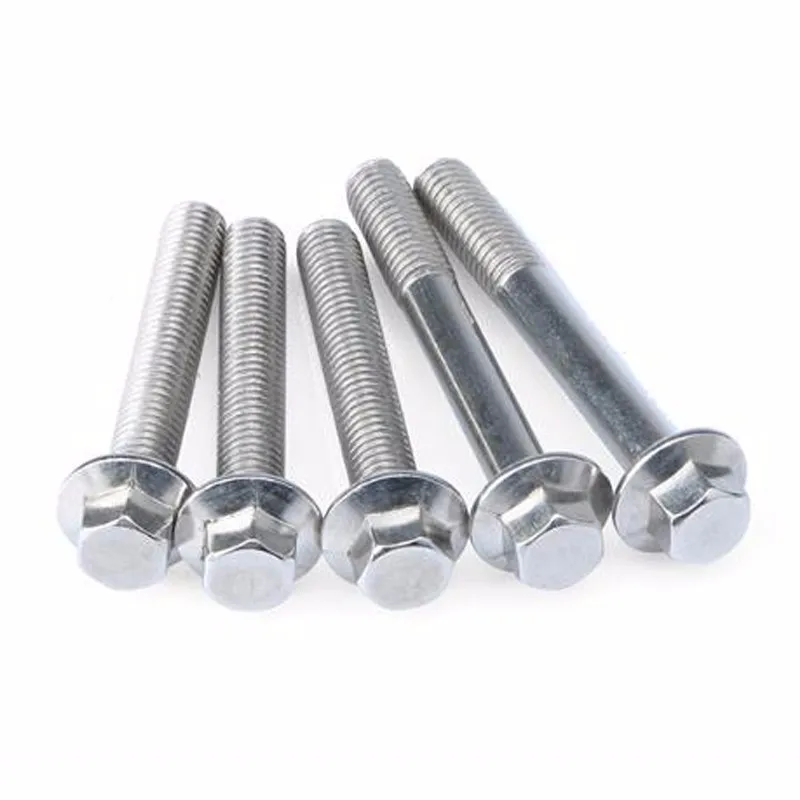 M16 M20 Stainless Steel Hex Head Flange Serrated Bolt Din6921 Buy 