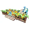 jungle animal inflatable play zone /inflatable fun city bouncer house for kids amusement park
