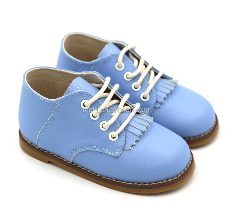 Sky Blue Fringe Baby Children School Sneaker Kid Shoes For Boys And