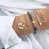 Bohemian Turtle Charm Bracelets Bangles For Women Fashion Strand Bracelets Sets