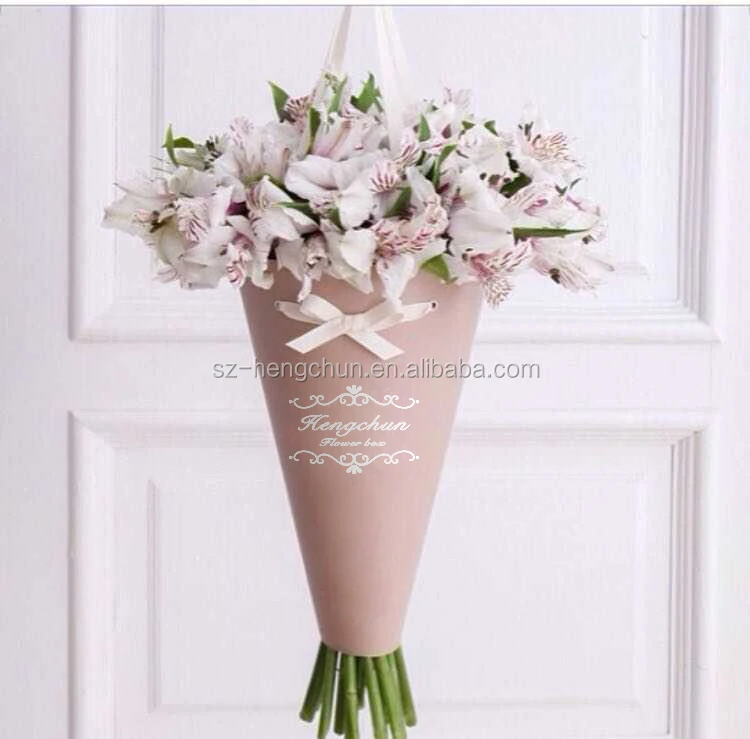 2018 hot sale new design metal gold hot stamping logo luxury portable paper flower florist bouquet packaging rose box buy flower bouquet paper flower bouquets for sale