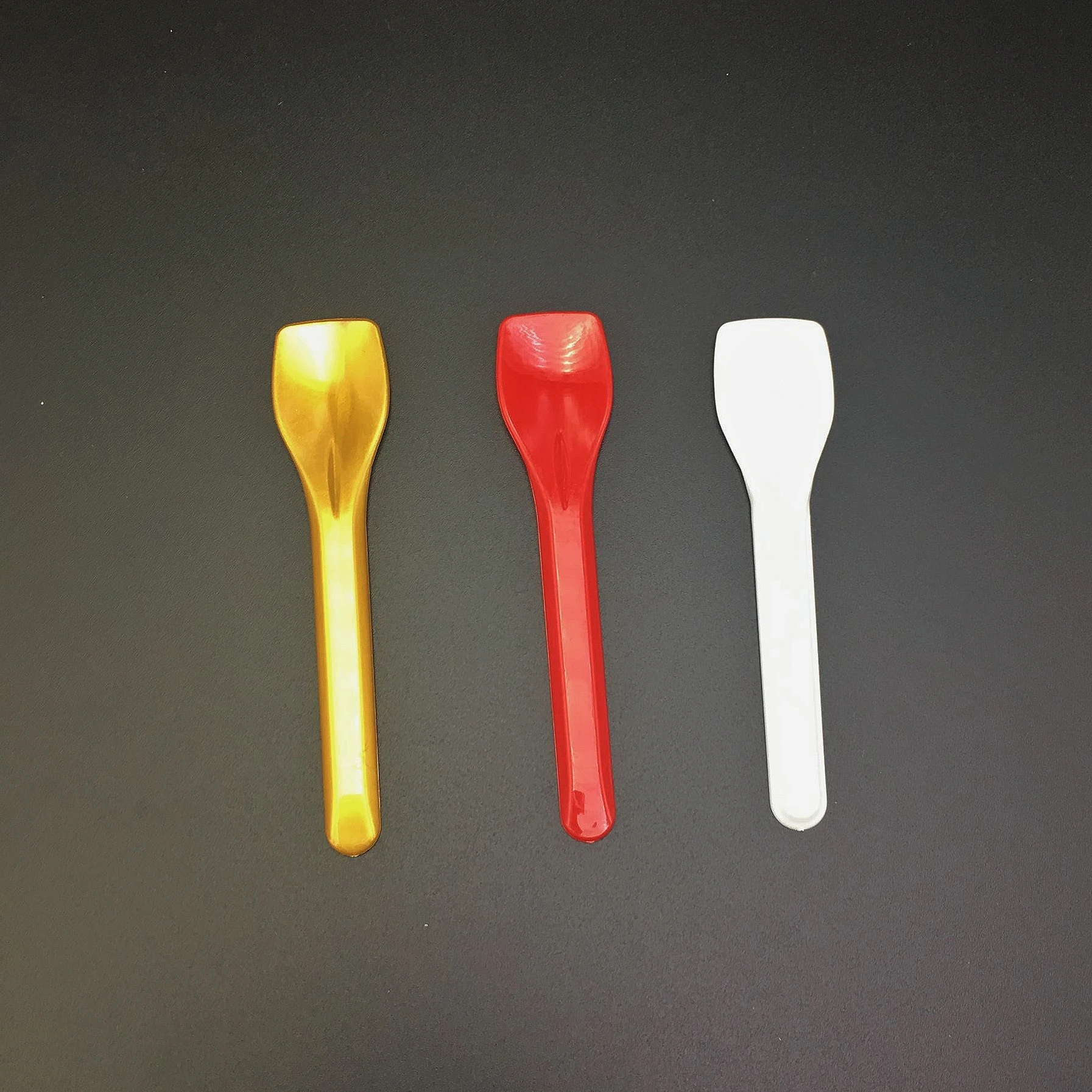 Colorful Long Handle Mini Plastic Spoon And Fork For Dessert Custom Printed Disposable Pp Ps