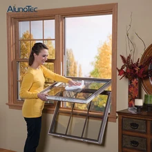 אחת תלוי אלומיניום חלון יצרן כפול/יחיד זיגוג אבנט Windows סערה אבנט מסלול חלון