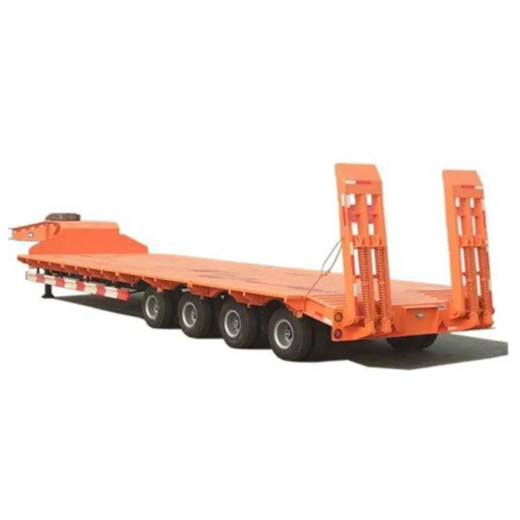 Tri-Axles 50Tons 60 Tons Lowbed Semi Trailer