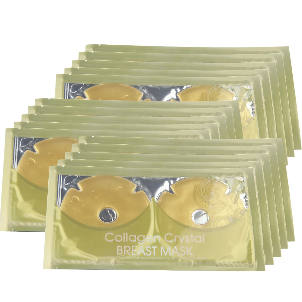 
Private Labeling Firming Anti-Wrinkle Gold Breast Collagen Mask crystal collagen gold mask 