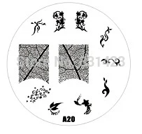 2015 new A Series A20 Nail Art Polish DIY Stamping Plates Image Templates Nail Stamp Stencil