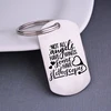 Wholesale Stainless Steel Jewelry Nurse Gift Not All Angels Have Wings, Some Have Stethoscopes Keychain YP6144