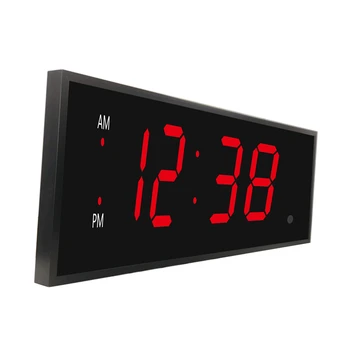 8 Inch Large Led Light Digital Wall Clock With Remote Control - Buy ...