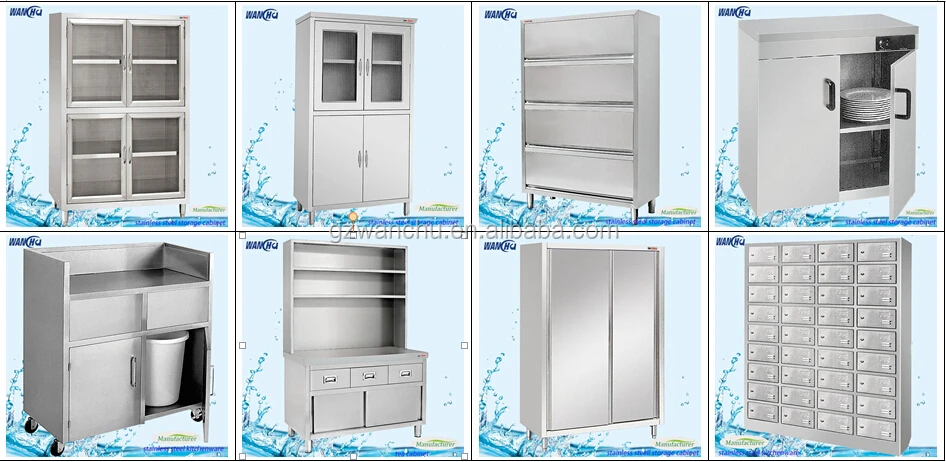 Restaurant Kitchen Storage kitchen stainless steel mobile storage cabinet/commercial Restaurant Kitchen Storage kitchen stainless steel mobile storage cabinet/commercial
