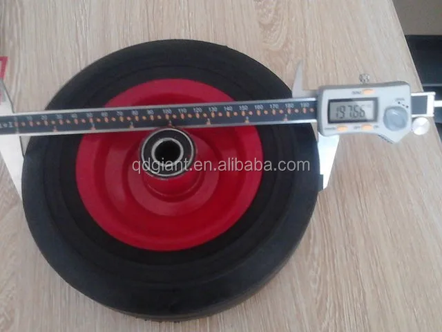 8'' solid rubber wheel for hand trolley