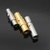 Wholesale bracelet components cheap gold silver black magnetic screw clasp 2/3/4mm for leather cord bracelet
