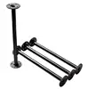 DIY Retro Industrial Pipe Fitting Decor Table Legs / Desk legs with Floor Flange and Pipes