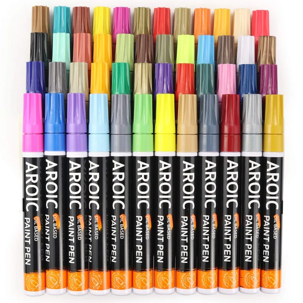 Alcohol Art Acrylic Paint Marker Set Pens Dry Erase Liquid Chalk ...