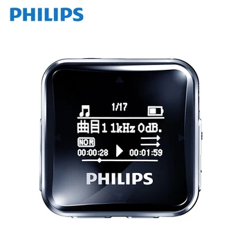 フィリップス0 91インチディスプレイミニクリップmp3プレーヤーを内蔵