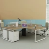 X Shape workstation modern office furniture steel freame computer desk