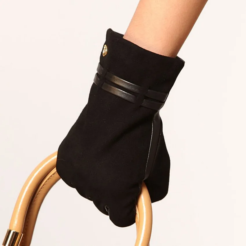 long suede gloves ladies