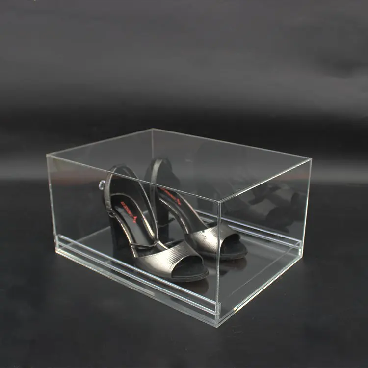 Shoe Plastic Box Acrylic Glass 