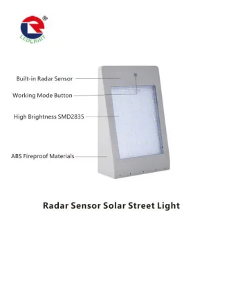 35pcs Leds outdoor motion sensor Integrated solar street light with CE ROHS