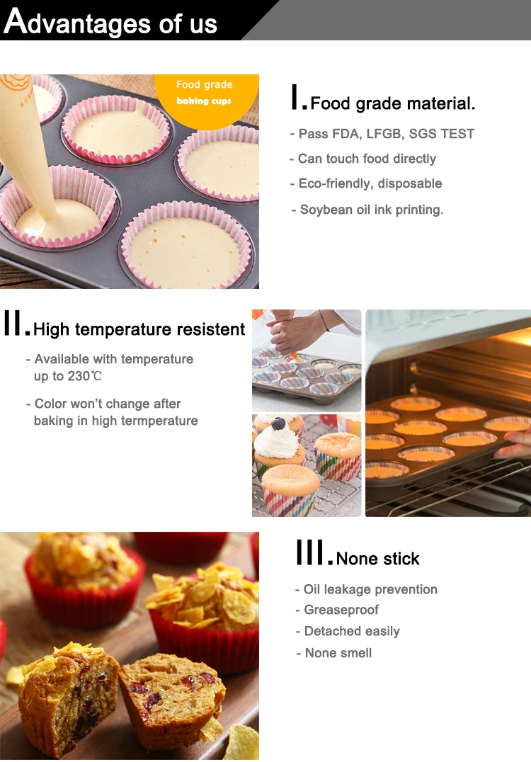 Mini Red Aluminum Foil Cupcake Liners Cups Cake Cupcake Cookie