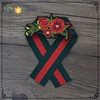 2" wide patches on Black red Striped polyester Webbing ribbon twill yarn for the sewing belt Bag handle deco