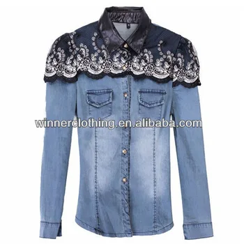 fancy jeans top ladies