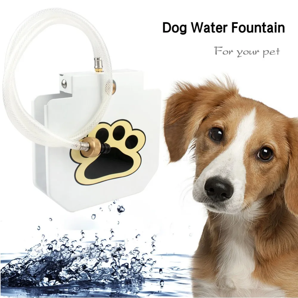 Automatic Dog Water Fountain Dog Sprinkler Dispenser Paw Activated Pet