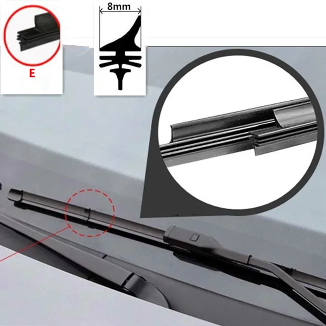 Windshield Wiper Blade Refills 6 Mm Cut To Size Universal Replacement