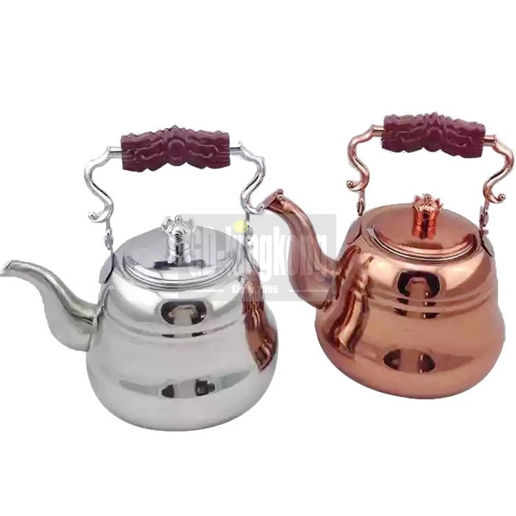 Unique Copper Islamic Dallah Arabian Coffee Pot Turkish Gold Plated