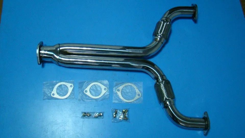 Y Pipe Decat Catless Straight Downpipe Exhaust Fits N Issan 350z