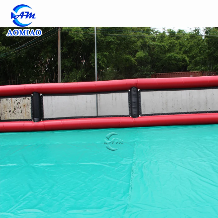 Hot Sale Inflatable Soap Football/Soccer Field Giant football pitch