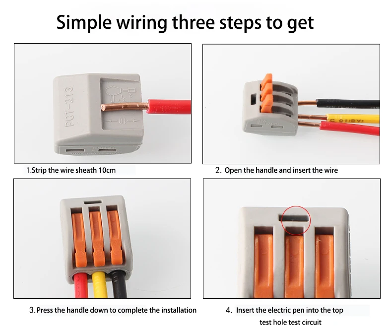Factory Wholesale Push In Wire Connectors Buy Push In Wire Connectors