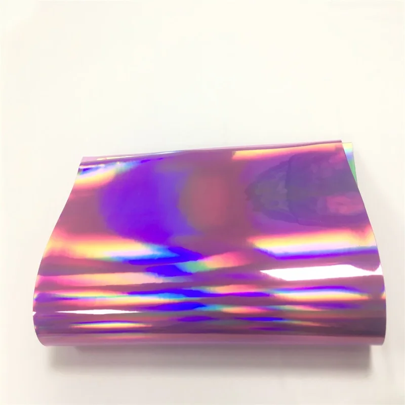 Mylar Rouleau XHT Tissu En Vinyle PVC Transparent Holographique Imperméable Pour La Fabrication De Nu0153uds Et De Boucles D'oreilles (champagne) - 30 X 135 Cm Tissus Couture