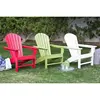 High quality American style outdoor colorful folding wooden adirondack chair