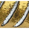 Mermaid sequin textile cloth material flip two-tone reversible sequin embroidery fabric