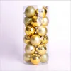 Christmas tree ornaments colorful balls combination