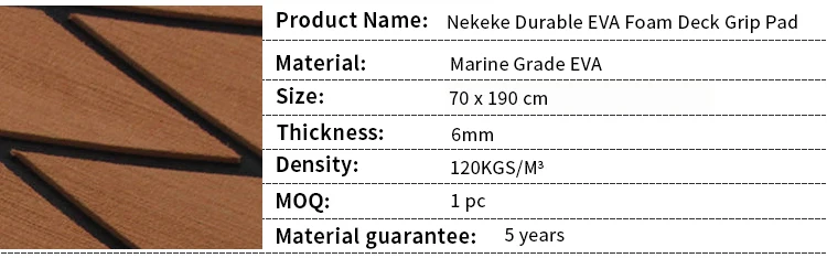 Marine Boat Flooring EVA Foam deck pad sheet Synthetic Teak