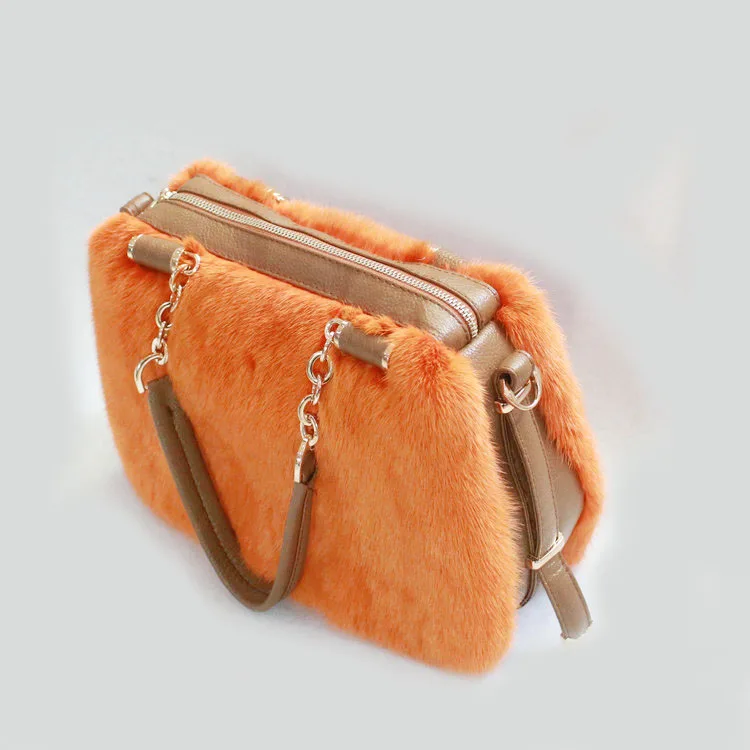 mink fur bag