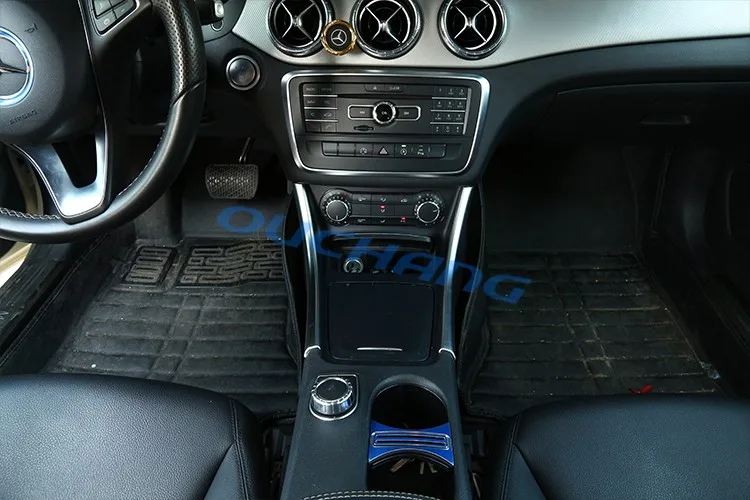 YanYun Garniture de Couverture de D/éCoration de Panneau de Console Centrale ABS de Voiture pour Mercedes Classe C W205 GLC X253