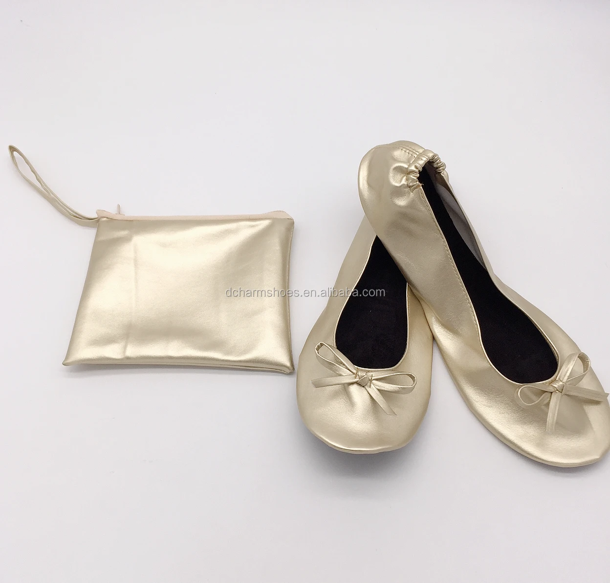 Ladies Women Roll up Foldable Flat Comfort Shoes Fold up Pumps Foldable with Carry Bag Ballet After Party JJOnlineStore 