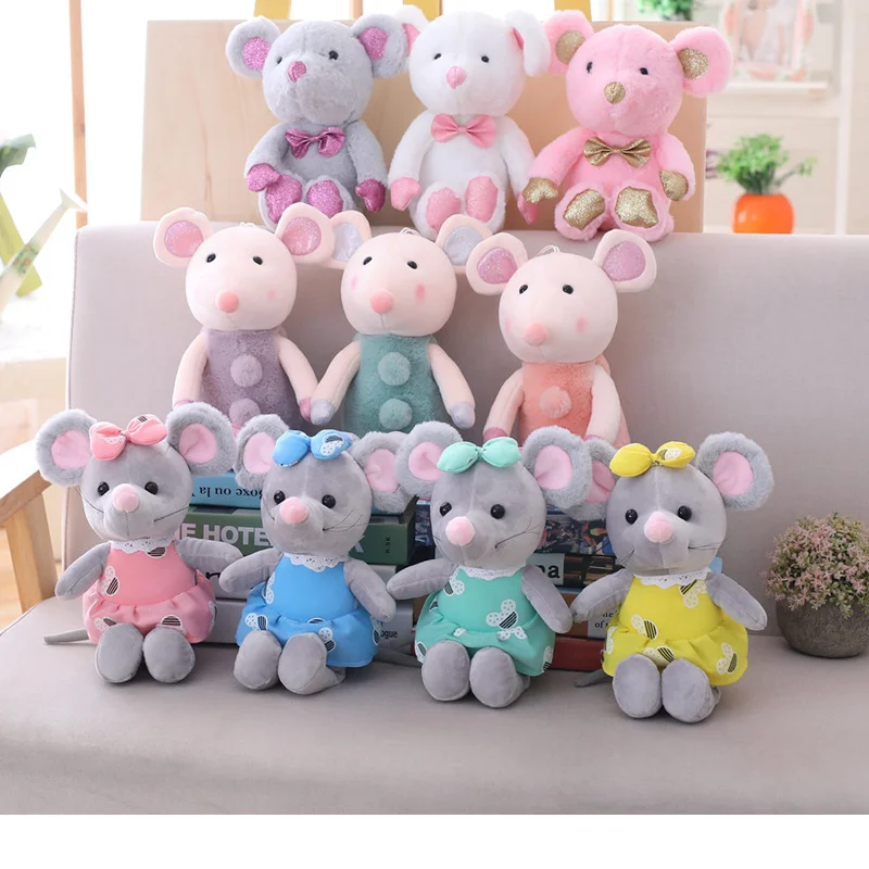 2020 Various Colours Custom Cute Cartoon Mouse Lover Rat Plush Toy