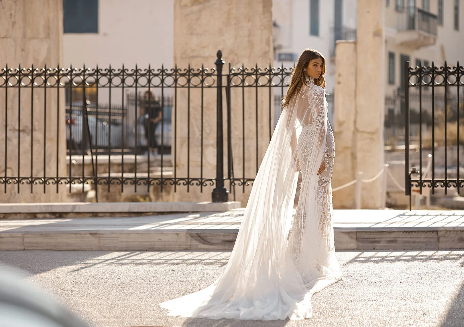 floral pattern wedding dress