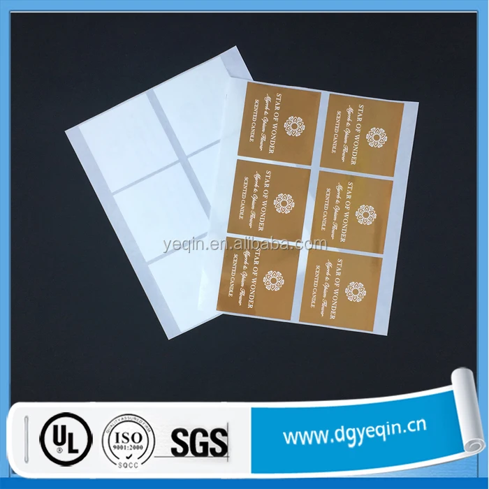 High Quality Heat Resistant Scented Candle Label Buy Candle Label