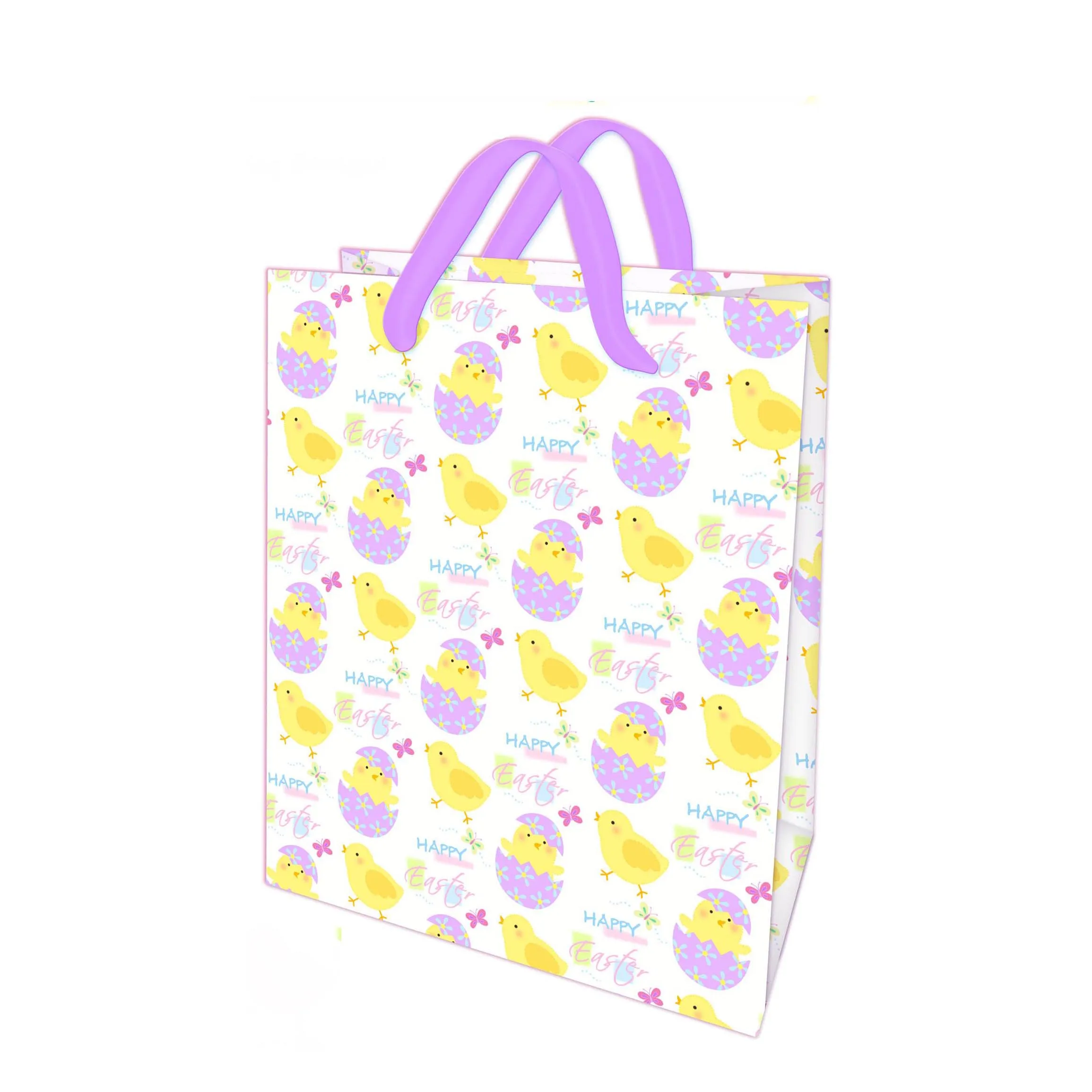 2019 New Design Printed Personalized Foldable Gift Shopping Bag With Rope Handles