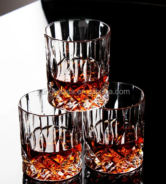 300ml old fashion whisky glass,superior quality Crystal whiskey glass,flower engraved glass cup