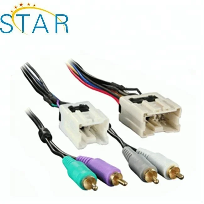 10 6 Pin Male Female Automobile Car Radio Cable Assembly