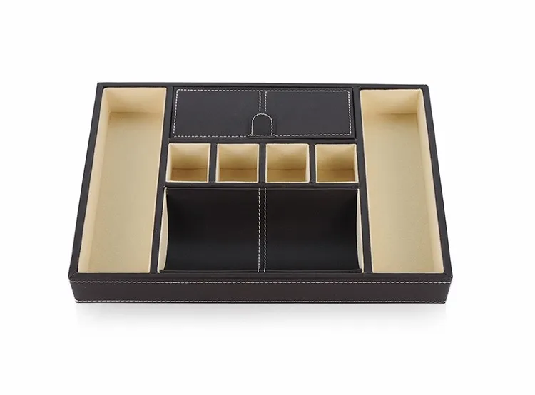 Wholesale Leather Bedside Storage Tray Desk Dresser Mens Valet Tray Buy Leather Mens Valet