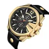 Curren Men's Sports Luminous Quartz Watch Men Top Brand Luxury Designer Watch Leather Strap Men Watch
