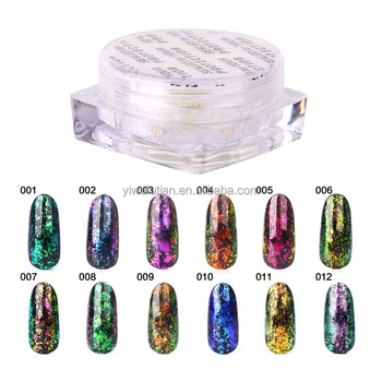 2017 Hot 12 Color Chameleon Nail Foil Powder Fireworks Magic 2017 Hot 12 Color Chameleon Nail Foil Powder Fireworks Magic Mirror Shiny Glitter