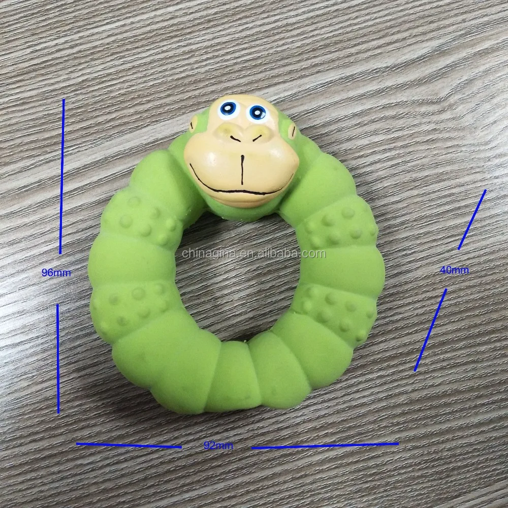 squeaky rubber monkey dog toy